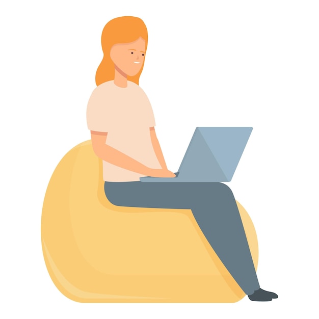 Relaxe o ícone do tour virtual desenho animado vetor Museu on-line Viagem de graduação