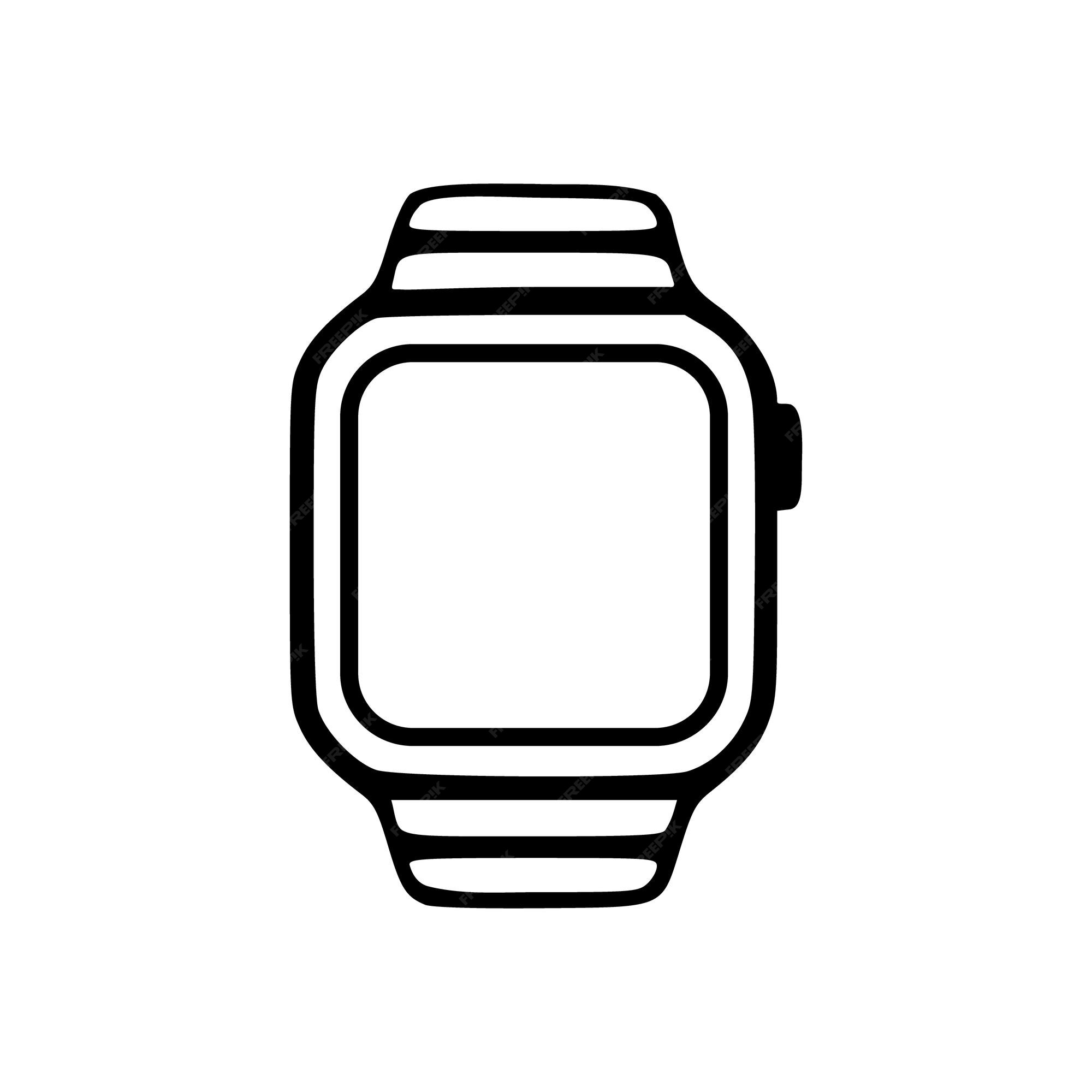 ícone de smartwatch em fundo branco. estilo plano. sinal de