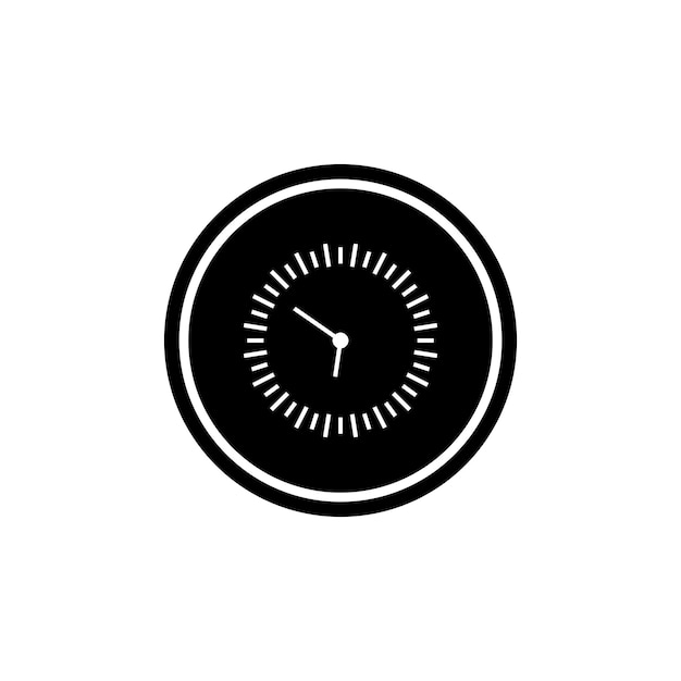 Relógio de parede ícone modelo vetorial ilustração logotipo design