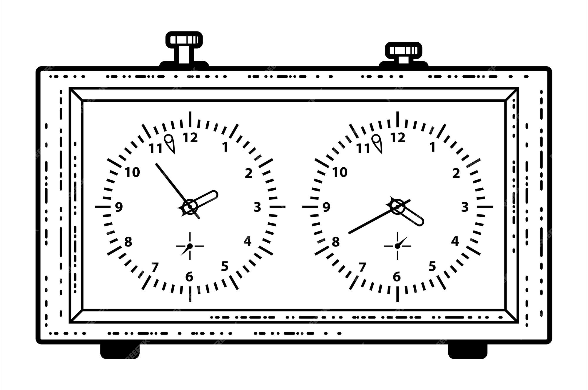 Relógio De Xadrez Gravado Padrão Sem Costura. Relógio Retro Para O Jogo De  Xadrez No Estilo Desenhado À Mão. Royalty Free SVG, Cliparts, Vetores, e  Ilustrações Stock. Image 196985977