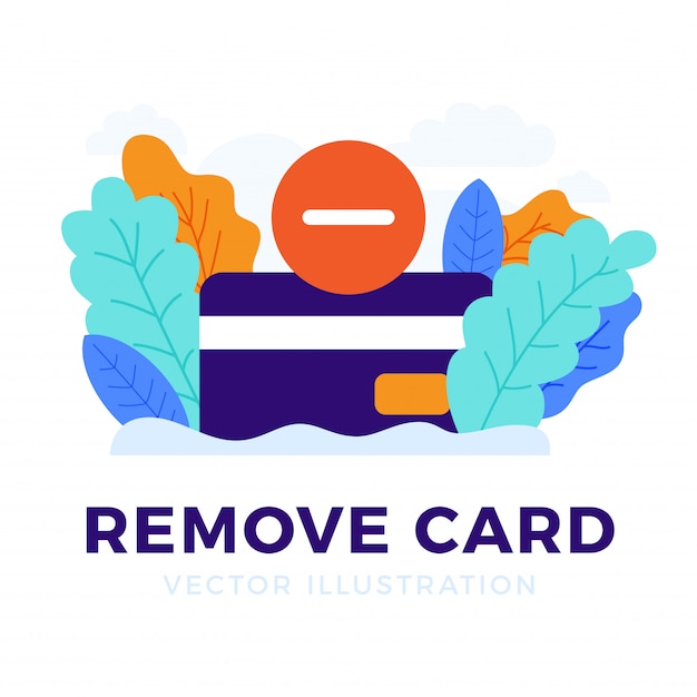 Remover cartão de crédito isolado