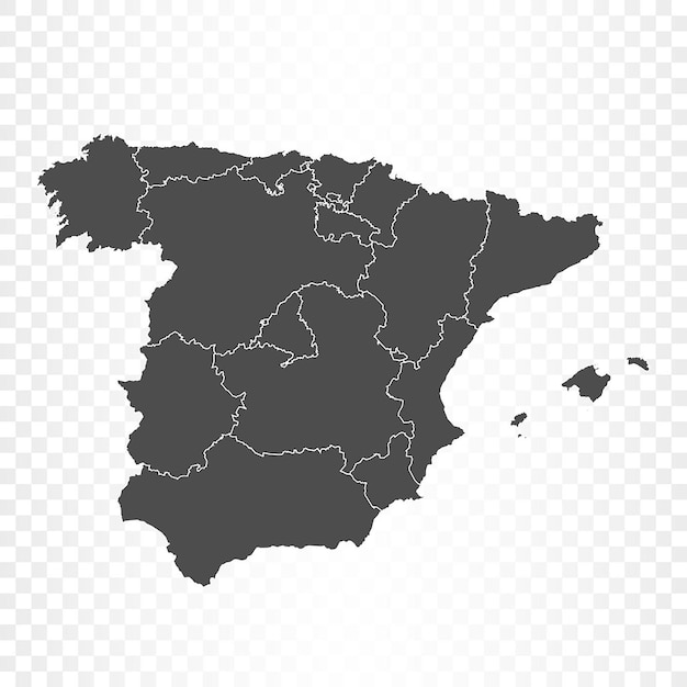 Renderização isolada do mapa da espanha