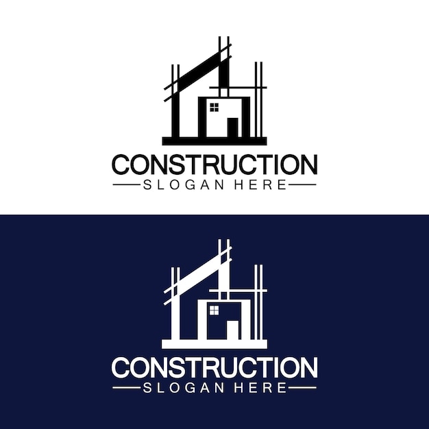 Reparo em casa de construção e design de logotipo de conceito de construção modelo de logotipo de vetor de construção de construção de casa