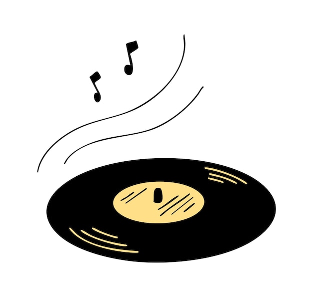 Reprodutor de discos de vinil em fundo branco