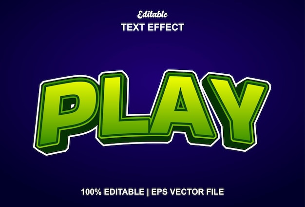 Reproduzir efeito de texto com estilo 3d de cor verde editável