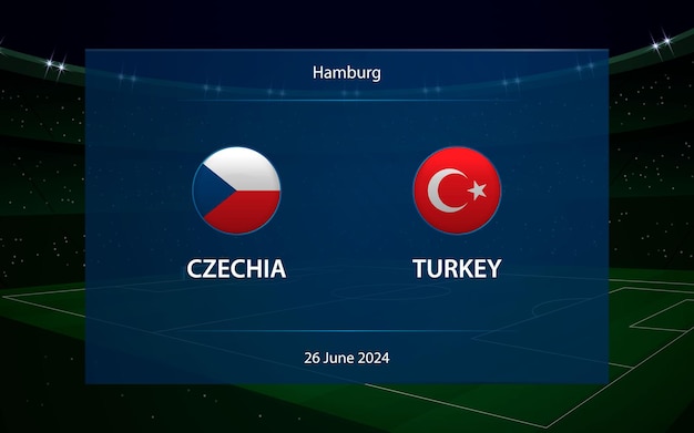 República tcheca vs turquia torneio de futebol da europa 2024