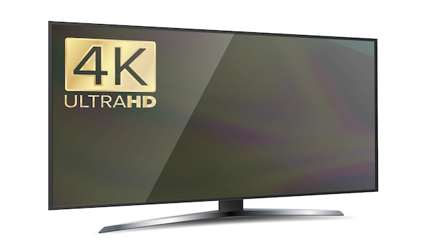 Vetor resolução de tela 4k smart tv