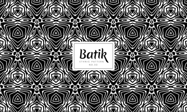 Resumo batik indonésio padrões florais étnicos tradicionais de fundo vector