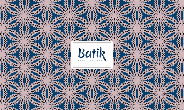 Resumo batik indonésio tradicional sem costura padrões florais étnicos de fundo vector