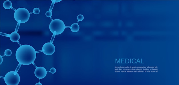Resumo de antecedentes médicos pesquisa de DNA genética molecular ilustração vetorial do genoma