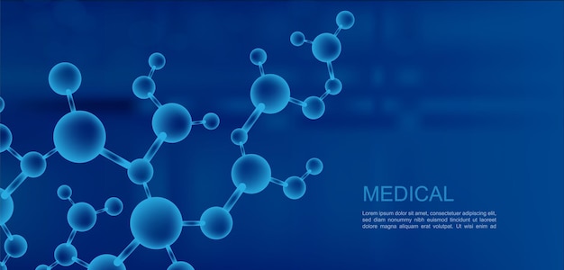 Resumo de antecedentes médicos pesquisa de DNA genética molecular ilustração vetorial do genoma
