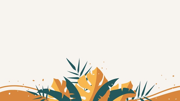 Resumo deixa design de fundo tropical