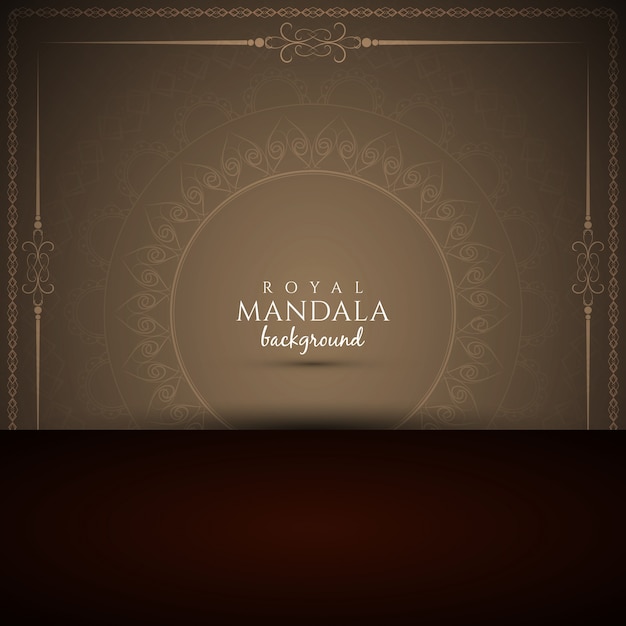 Resumo elegante fundo da mandala real