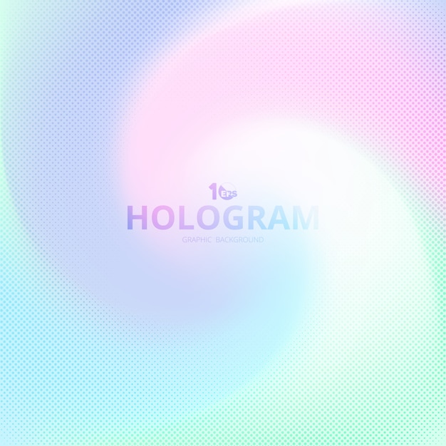 Resumo holográfico do fundo do centro da tampa do projeto da mistura.