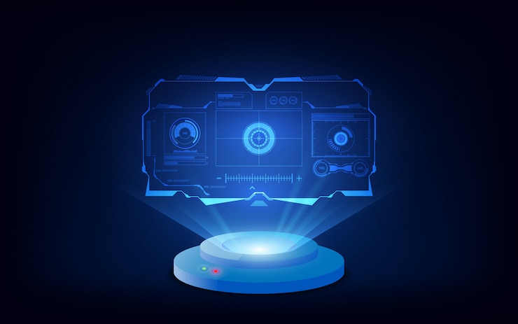Vetor resumo hud ui gui futuro design virtual do sistema de tela futurista