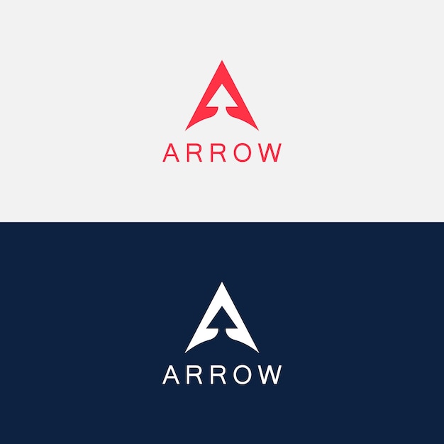 Resumo Inicial A Logística Logotipo combinação de letra A e seta Utilizável para negócios e empresas