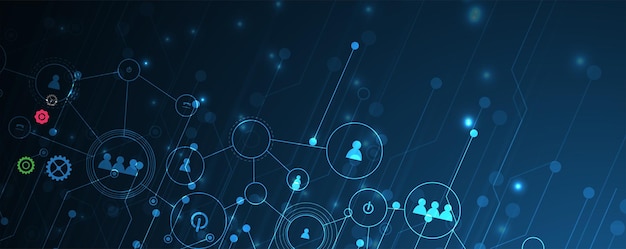 Resumo Inteligência Artificial Tecnologia de fundo da web Conceito virtual