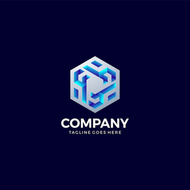 Resumo logotipo hexagonal