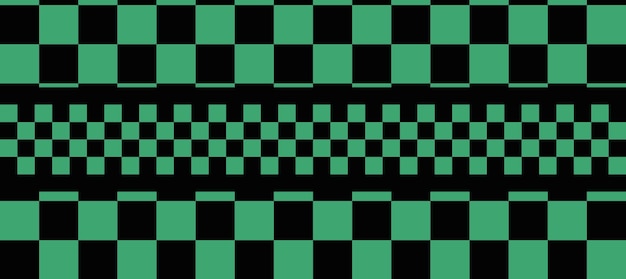 Resumo quadrados verdes e pretos tanjiro de fundo papel de parede