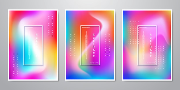 Resumo trendy gradient shapes fundos holográficos