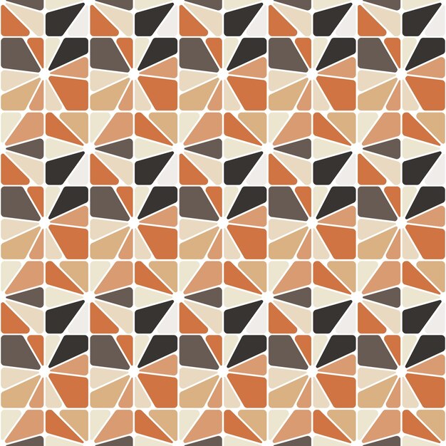 retângulo abstrato padrão de telhas geométricas