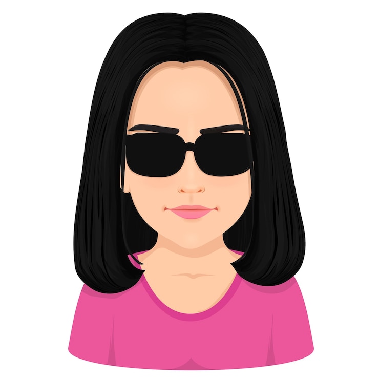 Vetor retrato de mulher chinesa bonita retrato
