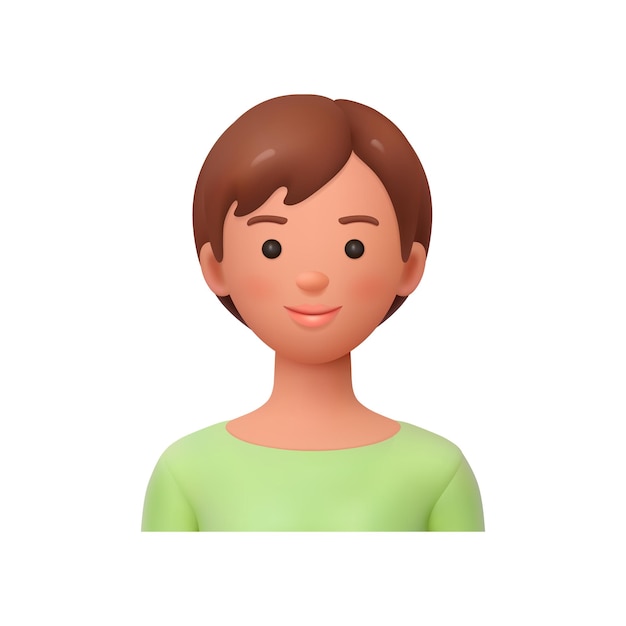 Retrato de mulher jovem avatar de senhora