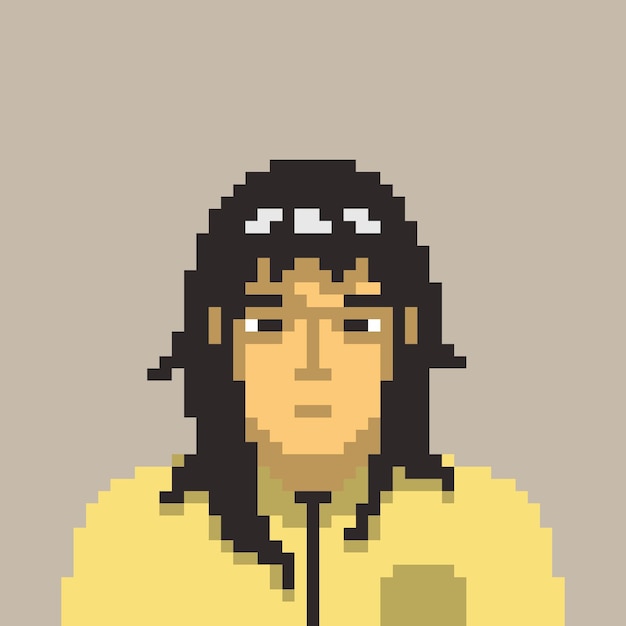 Retrato de pixel art