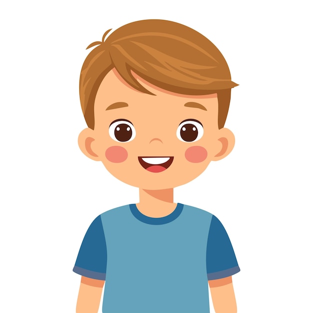 Retrato de um menino sorridente