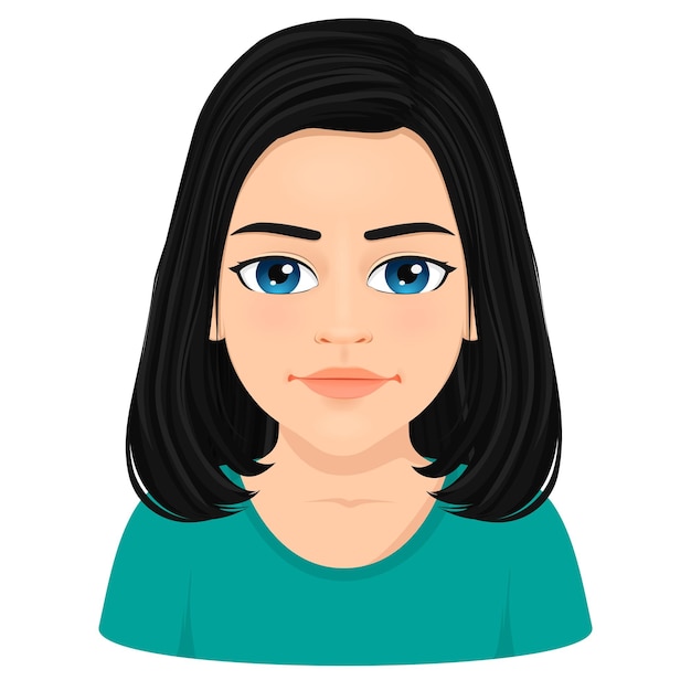 retrato de uma jovem bonita