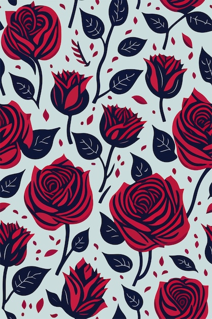 Reverência sincera Rosas vermelhas clássicas em homenagem ao padrão de vaso