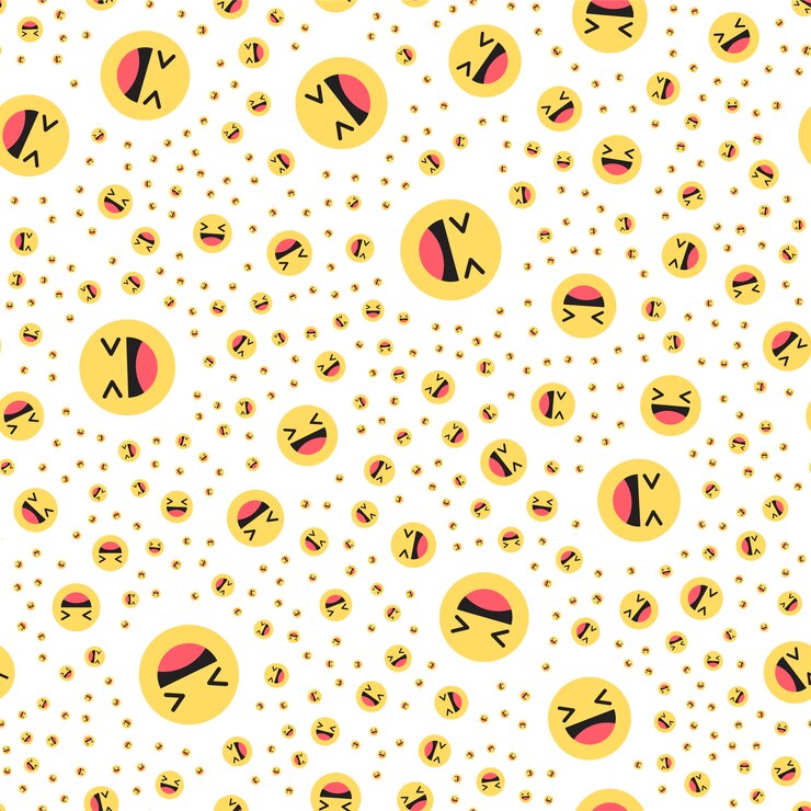 Vetor rindo smiley amarelo no círculo botão para expressar emoji social