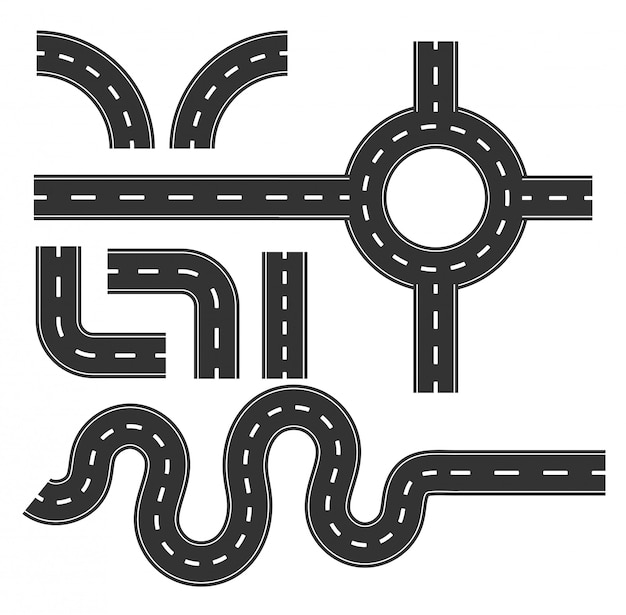 Road pattern pattern, curve for mapping conceito de infográfico de viagens.