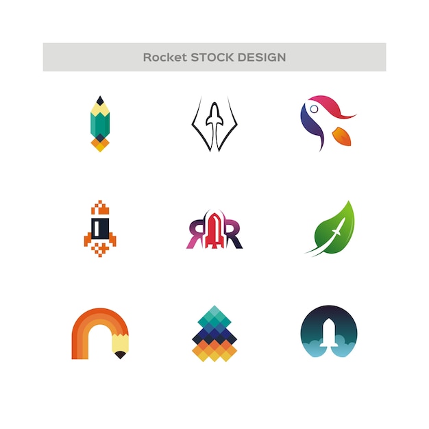 Rocket stock design logo