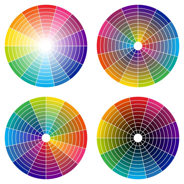 Vetor roda de cores do arco-íris