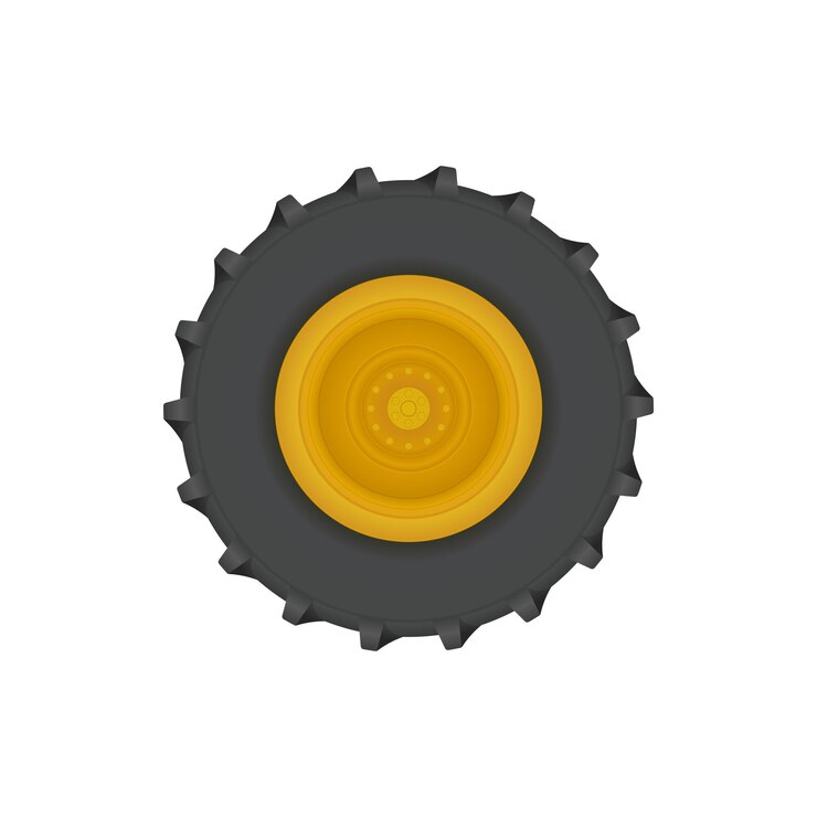 Vetor roda de pneu de trator de caminhão