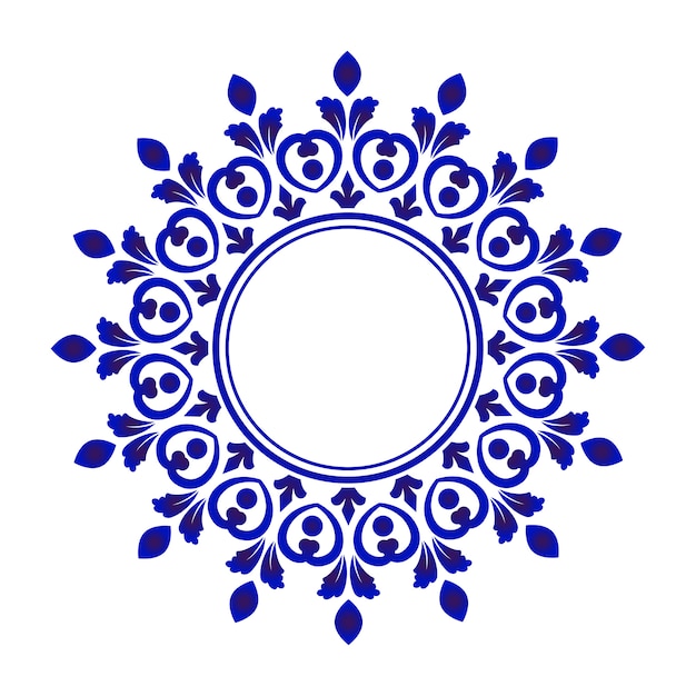 Rodada ornamental azul