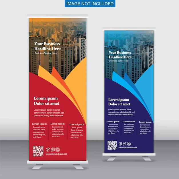 Rollup banner template, real state roll up banner.