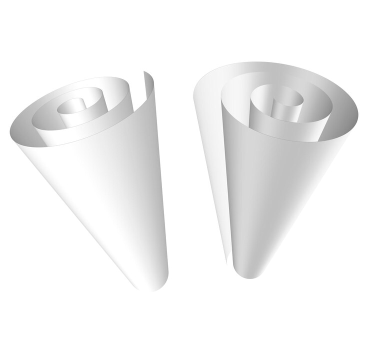 Vetor rolo de papel realista branco vetorial pergaminho laminado medieval