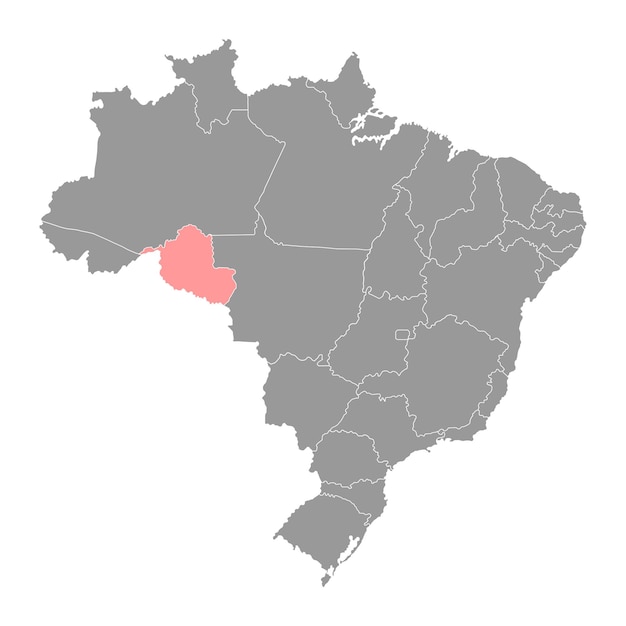 Mapa do estado de rondônia do brasil