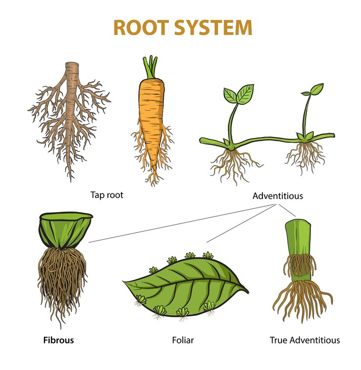 Vetor root_system_illustration (ilustração do sistema raiz)