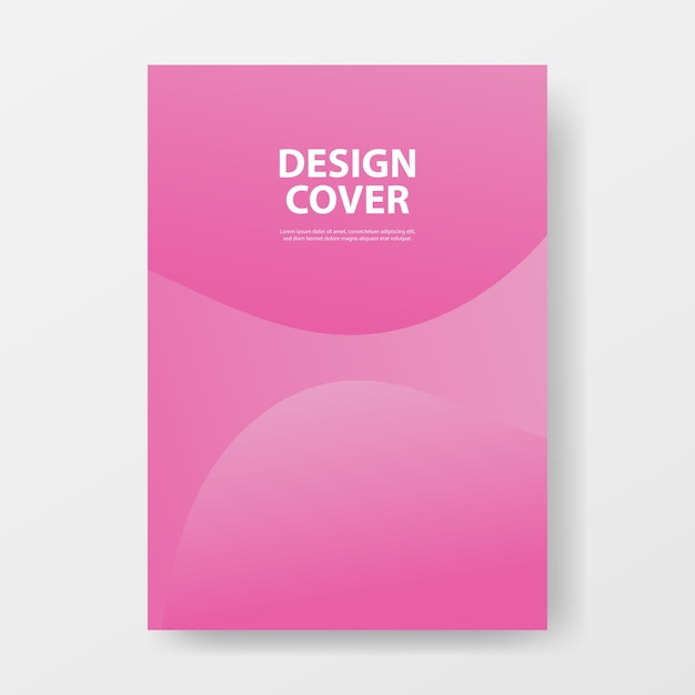 Vetor rosa mute color abstract cover ou poster design template
