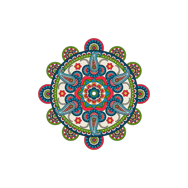 Roseta de ornamento decorativo mandala