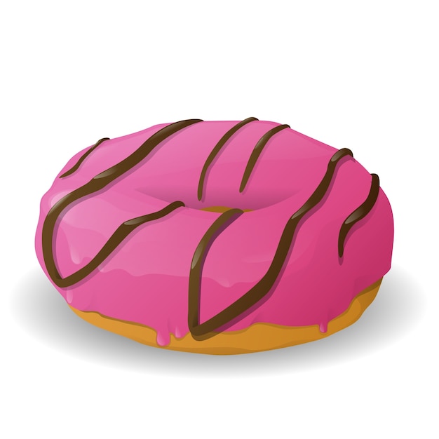 Rosquinha de desenho animado fast food