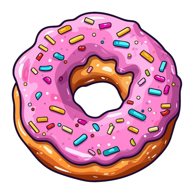 Rótulo de donut de baunilha