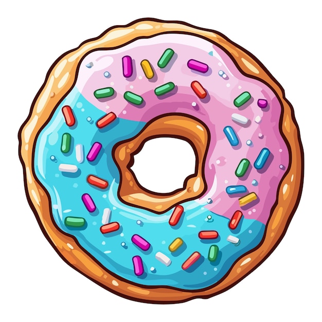 Rótulo de donut de baunilha