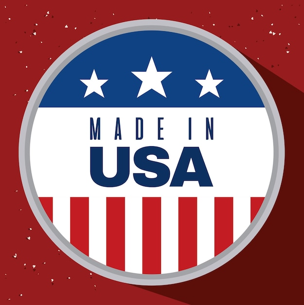 Rótulo de made in usa