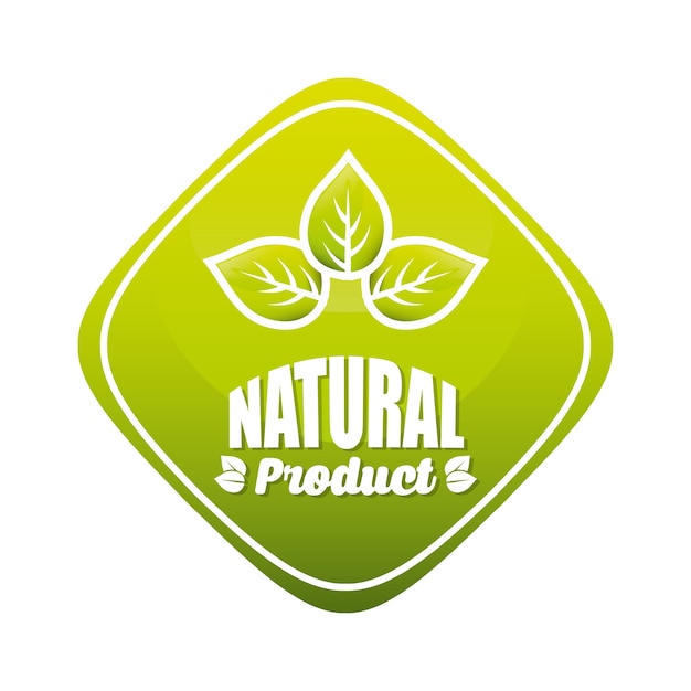 Rótulo de produtos orgânicos e naturais