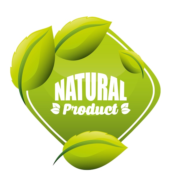 Rótulo de produtos orgânicos e naturais