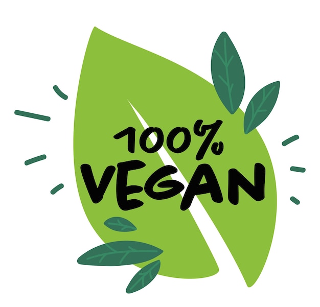 Rótulo vegano com porcentagem de natural e orgânico